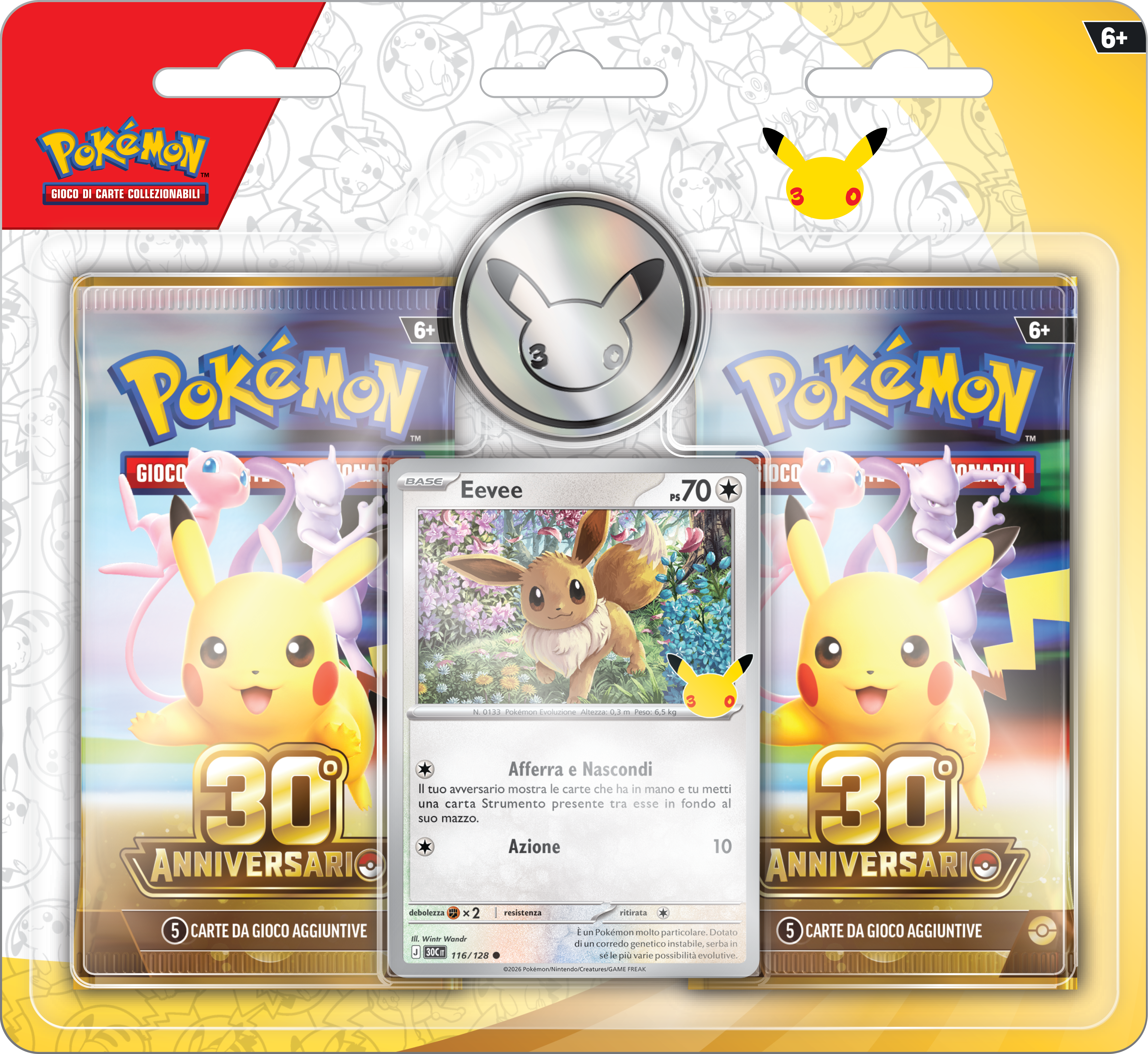Blister 2 Buste Eevee ITA